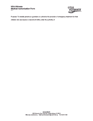 medical authorization form