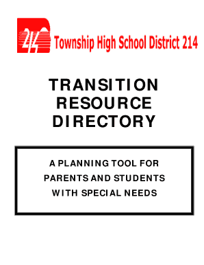 TRANSITION RESOURCE DIRECTORY - d214.org