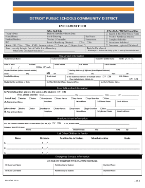 If Enrolled AFTER Fall Count Day: - detroitk12