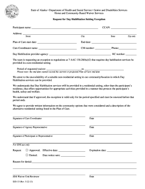 State of Alaska Department of Health and Social Service Senior and Disabilities Services