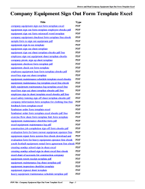 Market analysis template excel - Company Equipment Sign Out Form Template Excel. company equipment sign out form template excel