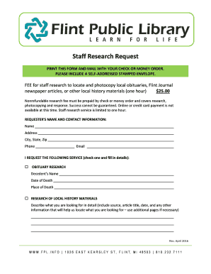 Staff Research Request - flintpubliclibrary.org