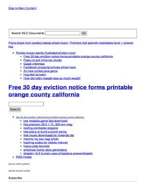 30 day notice to vacate roommate pdf - free 30 day eviction notice forms printable orange county california - op melanigardner