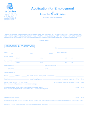 fillable online accentracu app for employment app for employment