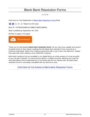Fillable Online appleawhen germanofence Blank Bank Resolution Forms