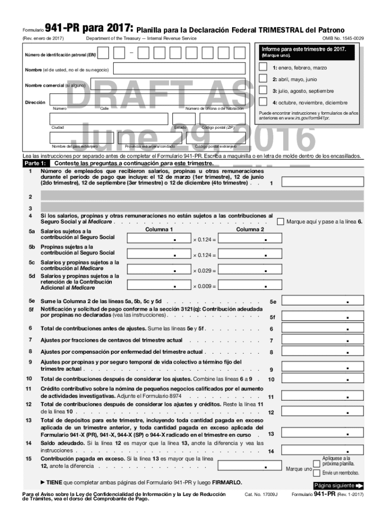 Free Printable 941 Form For2019 Printable Forms Free Online