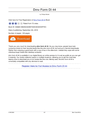 Fillable Online bookfailcareful Dmv Form Dl 44. dmv form dl 44 Fax ...