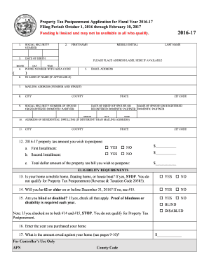 Property Tax Postponement