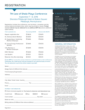 7th Law of Shale Plays Conference Brochure - cailaw.org
