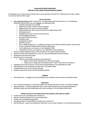 Fillable Online Commonly Omitted Information OGE Form 278e, Public ...