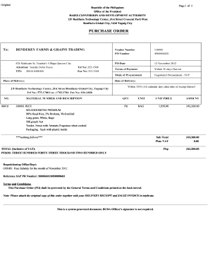 BENDEREY FARMS & GRAINS TRADING - bcda gov