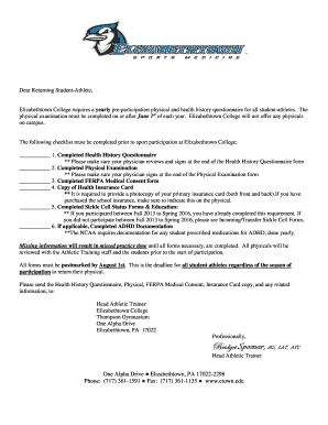 complete health history questionnaire
