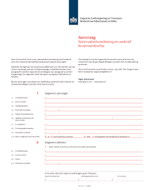 Nationaliteitsverklaring en zeebrief koopvaardijschip