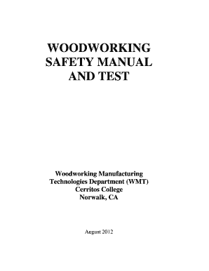 WOODWORKING SAFETY MANUAL AND TEST - CMS Login - cms cerritos