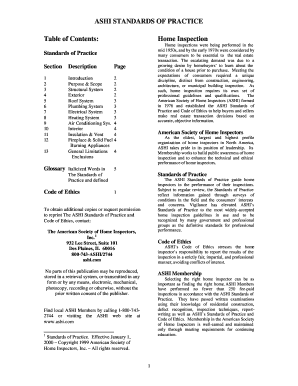 Fillable Online ASHI STANDARDS OF PRACTICE Fax Email Print - pdfFiller