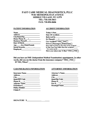 Police report example - FAST CARE MEDICAL DIAGNOSTIC, PLLC