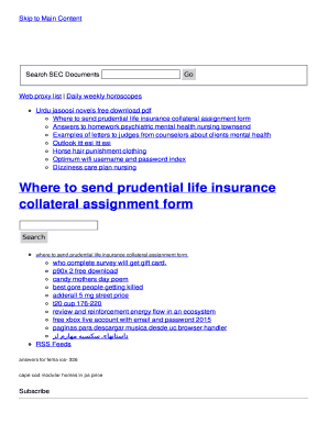 cincinnati life insurance collateral assignment form