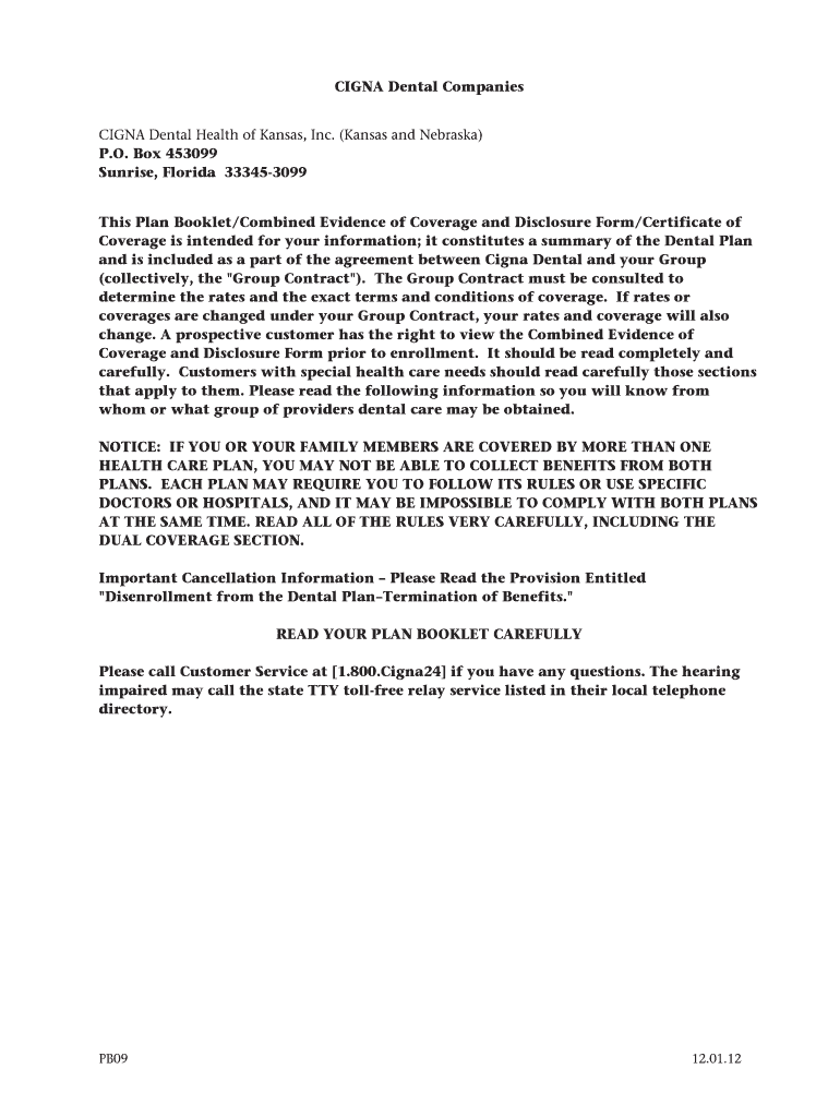 Fillable Online CIGNA Dental Companies Fax Email Print pdfFiller