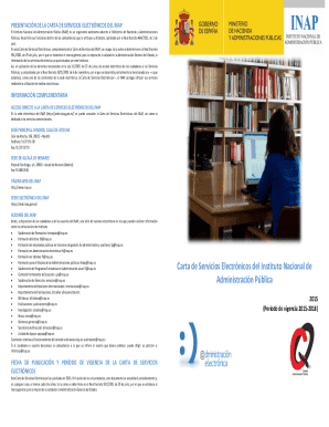 Presentacin de la carta de servicios electrnicos del inap