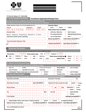 Online PO 80, NY 14240-0080 Enrollment Application ... Fax Email - pdfFiller