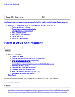 Fillable Online form it-2104 non resident Fax Email Print - pdfFiller