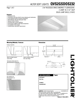 Fillable Online lightingproducts philips Page 1 of 2 2 'x4 ' RECESSED ...