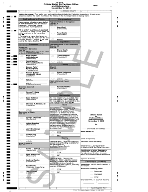 Official Ballot for Partisan Office and Referendum