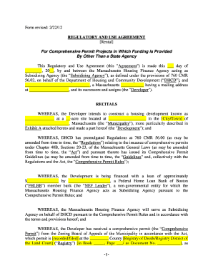 Limited liability partnership agreement template - Sample NEF Regulatory Agreement - Reading MA - readingma