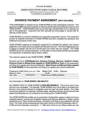 Without Children Payment Agreement