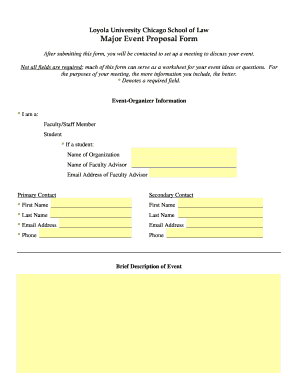 Proposal letter for event - Major Event Proposal Form - most recent draft july 2010.doc - luc