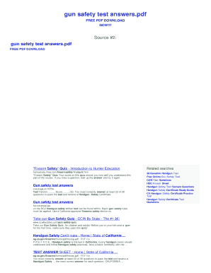 Fillable Online gun safety test answers - Bing - Blog with PDF Links ...