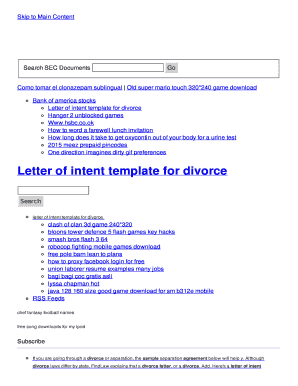 Letter of intent template for divorce - ae.givelifegogreen.com