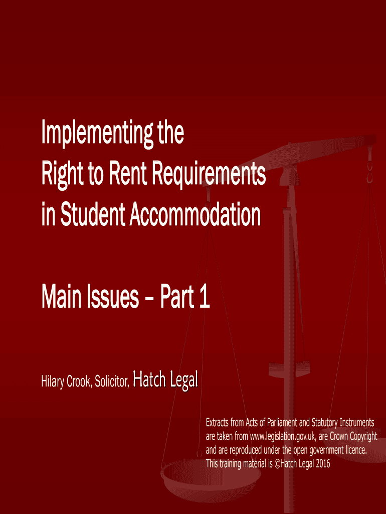 Fillable Online Right to Rent Requirements Fax Email Print pdfFiller