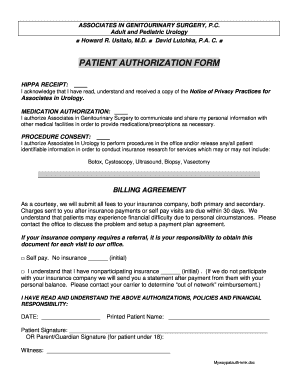 Fillable Online stjoeshealth PATIENT AUTHORIZATION FORM - stjoeshealth ...