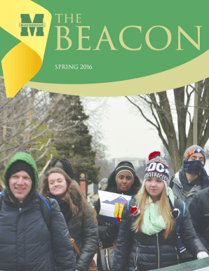 Job acceptance email - Beacon Newsletter Spring 2016 - Bishop Machebeuf High School