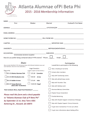 Fillable Online pibetaphi this membership form - Pi Beta Phi Fax Email ...
