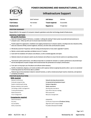 Letter of transmittal - Infrastructure Support - Power Engineering & Manufacturing, LTD