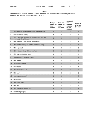 CES-D Scale - csun