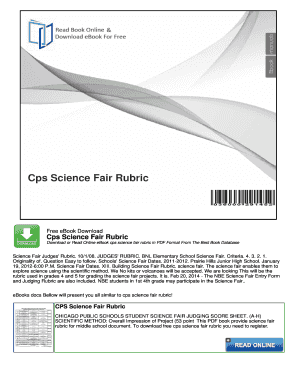 Fillable Online Cps Science Fair Rubric - nocRead.Com Fax Email Print - pdfFiller