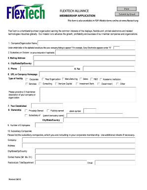 MEMBERSHIP APPLICATION - flextech.org