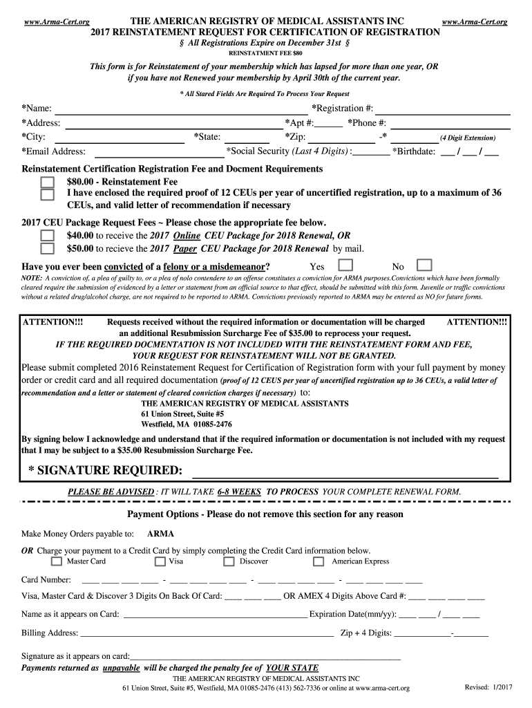 arma cert Preview on Page 1
