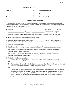 Small estate affidavit texas - Small Estate Travis County Texas - traviscountytx