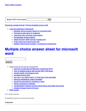 Sterilization certificate pdf - multiple choice answer sheet for microsoft word