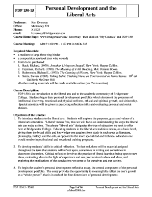 Personal Development and the Liberal Arts