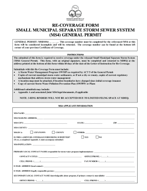 SMALL MUNICIPAL SEPARATE STORM SEWER SYSTEM (MS4) GENERAL ...