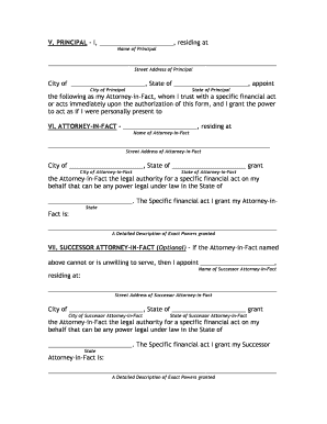 Free Power of Attorney Forms PDF Template Form Download