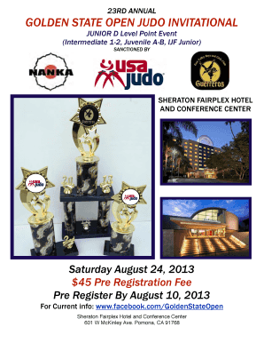 Golden state open judo
