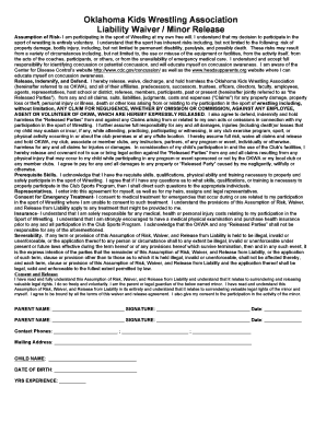 OKWA Liability Waiver Minor Release form.doc - bvillewrestlingclub