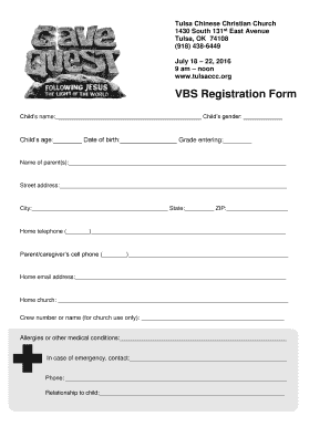 VBS Registration Form - tulsaccc.org