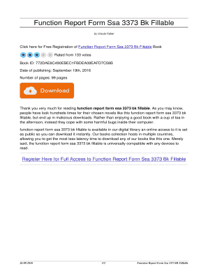 Ssa 3373 sample answers - Function Report Form Ssa 3373 Bk Fillable. function report form ssa 3373 bk fillable - bookjoindrab